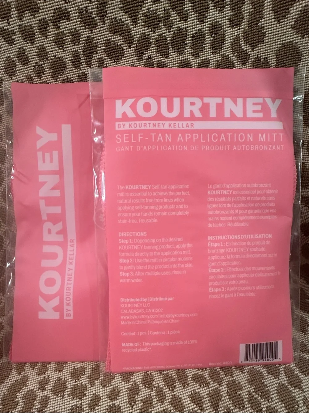 Lot of 5 Kourtney Kellar Tan~3 Clear Self-Tan Drops(1.52oz Ea) +2 Self Tan Mitts